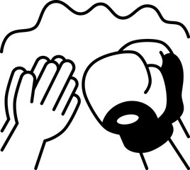 praying  icon