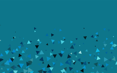 Light BLUE vector cover in polygonal style.