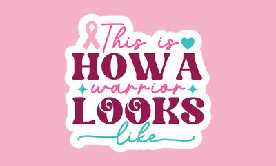 This is how a warrior looks like Retro Stickers Design
