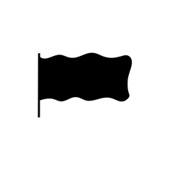 Black flags silhouette