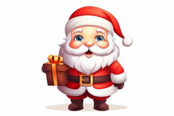 Cutout cartoon of Santa Claus