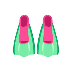 dive flippers cartoon. diver beach, fins isometric, scuba aquatics dive flippers sign. isolated symbol vector illustration