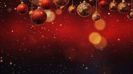 Obraz na płótnie Canvas Christmas background with christmas balls and decoration