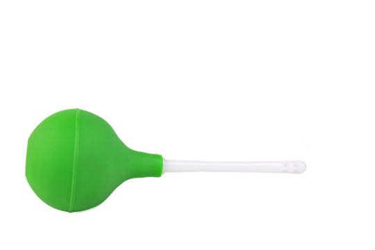 Anal enema, vaginal enema. Transparent background. PNG