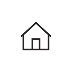 Obraz na płótnie Canvas Vector home icon. symbol of house or building with trendy flat style icon for web site design, logo, app, UI isolated on white background