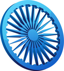 Ashoka Wheel of Indian Flag Transparent png
