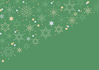 クリスマス 冬 背景素材 緑色 グリーン