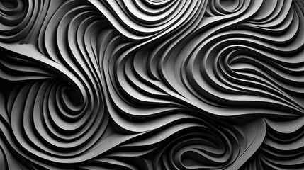 Abstract swirls merging and separating, reflecting the dynamic interplay between multiple identities.