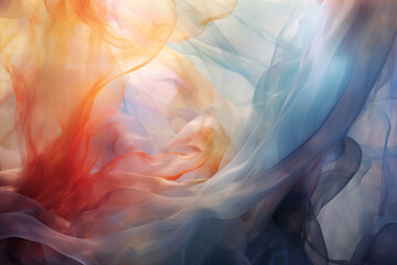A mesmerizing interplay of vibrant colors and ethereal patterns, creating an abstract aura that radiates energy.