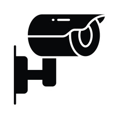 Download this premium vector of CCTV, security camera icon