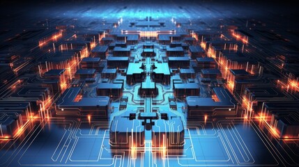 Automated Software Patching abstract mother board chipset structure pattern digital technology world stimulate connecting curcuit board pattern