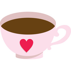 Valentine Day Mug Illustration