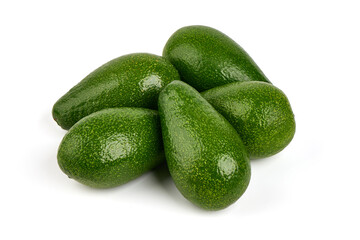 Avocado, isolated on white background.