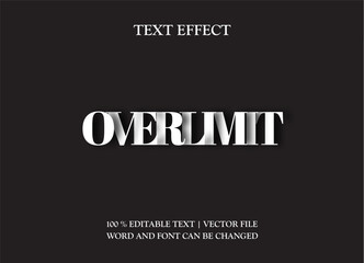 Editable text effect - Overlimit 