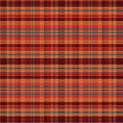Tartan plaid pattern with texture. Vector illustration.