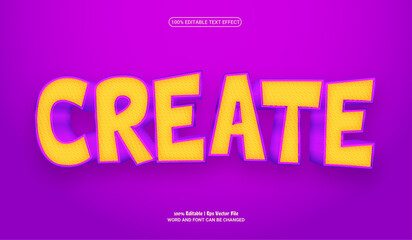 Create editable premium vector text effect