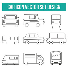  Set of car vector icons in different variations, vector, Car icon vector illustration.