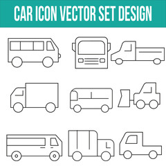  Set of car vector icons in different variations, vector, Car icon vector illustration.