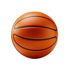 Fototapeta premium Basketball full details isolated on white background, Basketball sports equipment on white With png file