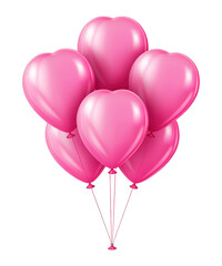 illustration of colorful balloon with love shape for happy valentine's day