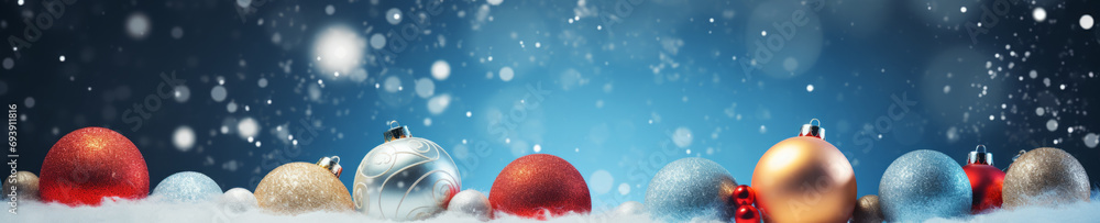 Poster abstract background with christmas theme, web site header or footer template