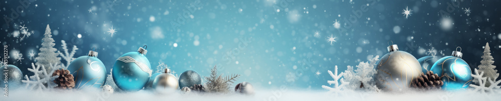 Poster abstract background with christmas theme, web site header or footer template