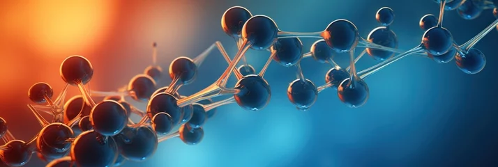 Foto op Plexiglas Material Science Molecule Structure Visualization © Аrtranq