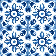 Fototapeta premium Mediterranean Floral Pattern Design