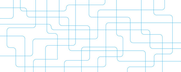 Abstract of blue circuit electronic or electrical line connection engineering technology concept, vector background