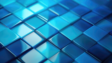 shiny blue glass tiles background