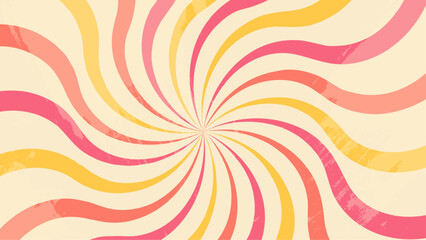 Colorful colourful vector classic vintage retro spiral rays background