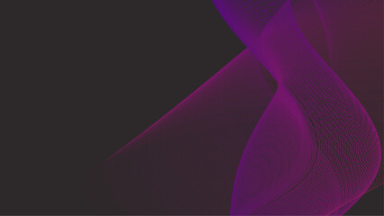 Black and purple violet vector tech wavy background
