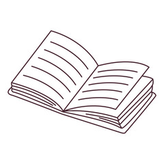 book icon for students and teacher in educational institute