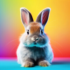 Fototapeta premium Cute rabbit Valentine9