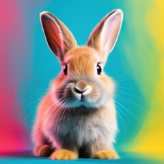 Obraz premium Cute rabbit Valentine10