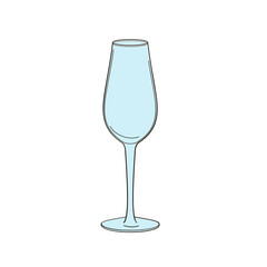 empty glass for desert wine