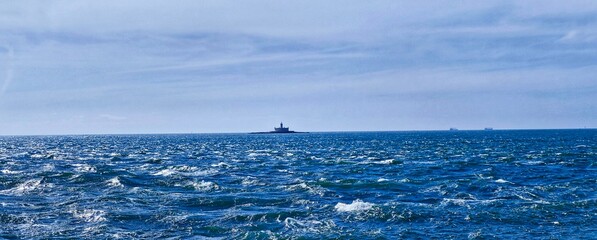 view of the sea from the ship