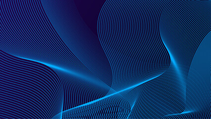 Blue vector abstract futuristic neon background - obrazy, fototapety, plakaty