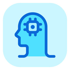 Editable artificial brain vector icon. AI technology, artificial intelligence, computer. Part of a big icon set family. Perfect for web and app interfaces, presentations, infographics, etc