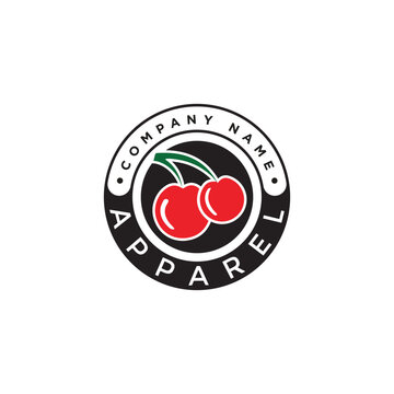Apple Food Logo Design Vector Image