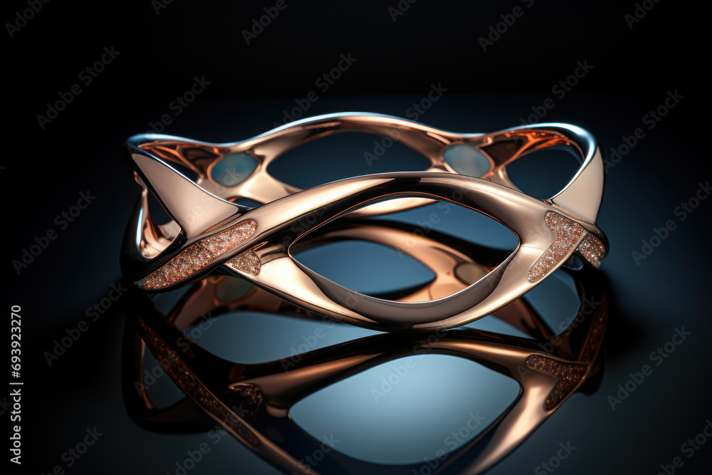 Poster a visual paradox of a möbius strip, representing an infinite loop with no clear beginning or end. ge