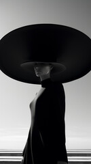 Capturing Style: AI-Enhanced Women with Hats in Monochrome - Black and White Elegance, Digital Portraits, and Stylish Headwear Trends - A Journey Through Timeless Fashion Moments and Modern Vintage St