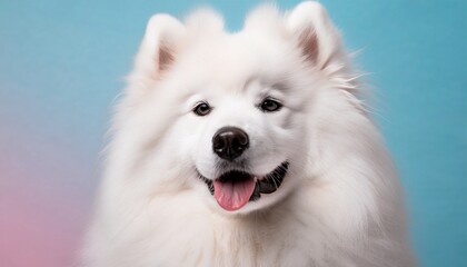 Cute Samoyed dog	
