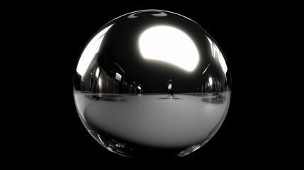 chrome metallic sphere Ai Generative