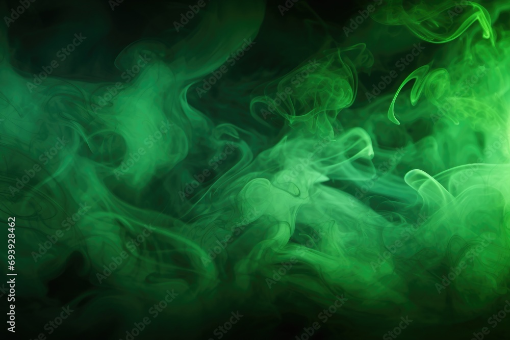 Poster Close-up shot of smoke on a black background. Can be used as a background or for creating a mysterious and atmospheric effect.