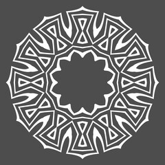 Mandala Pattern design vector element. Islamic, Arabic, Arabesque, Indian, Kaleidoscope motif pattern. Abstract pattern element for ornament and decoration graphic. Flower floral motif element.