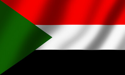 Powiewająca Flaga Sudanu © Arkadiusz