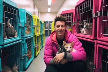 Trans Man Volunteering at an Animal Shelter