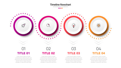Timeline infographic design with 6 options or steps. Infographics for business concept. Can be used for presentations workflow layout, banner, process, diagram, flow chart, info graph, annual report. - obrazy, fototapety, plakaty