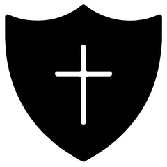 shield with cross